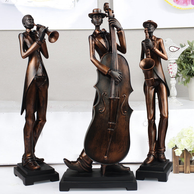 FINAL Music Band African figure sculpture decoration