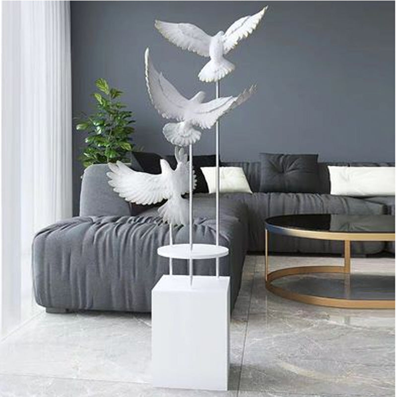 Floor Free Standing Large Ornament - Birds