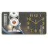 Rectangular Crystal Porcelain Clock Wall Hanging