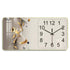 Rectangular Landscape Crystal Porcelain Clock Wall Hanging