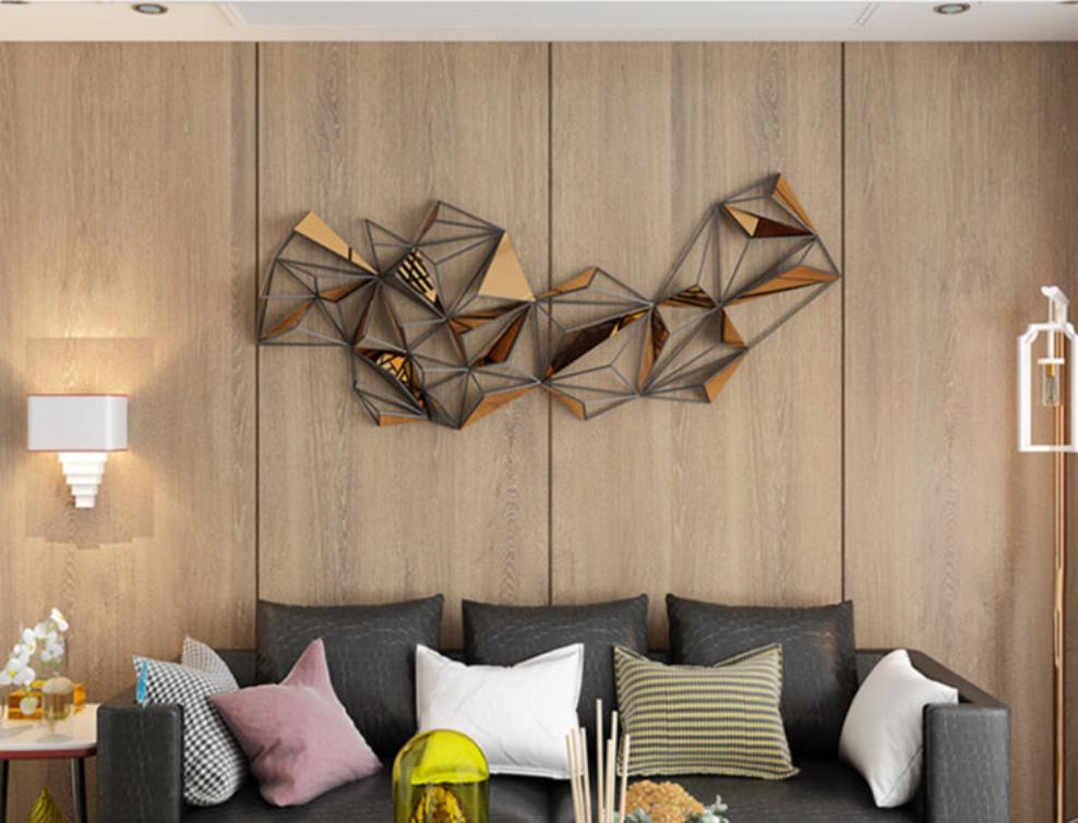 Metal Wall Art - Modern Light Luxury Living Room Wall Decoration