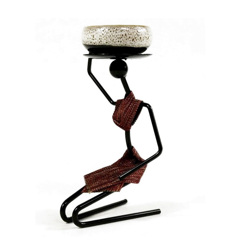 Candle Holders -  African Women Iron Rack