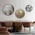 FINAL Different Size 3PC Circle Canvas / Crystal Porcelain / LED Wall Art Lamp Abstract Wall Hanging