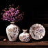 Ceramic 3PC Vases/ Jars set  With Ceramic Plate