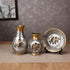 Ceramic 3PC Vases/ Jars set  With Ceramic Plate