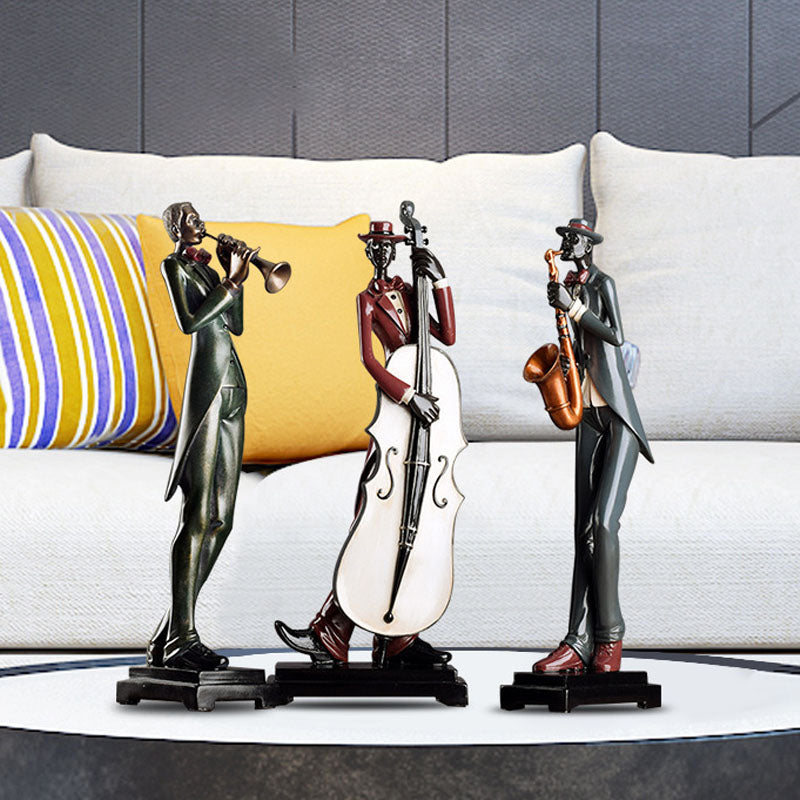 FINAL Music Band African figure sculpture decoration