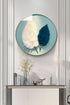 FINAL Single Circle Canvas / Crystal Porcelain / LED Wall Art Lamp Abstract Wall Hanging