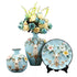 Ceramic 3PC Vases/ Jars set  With Ceramic Plate