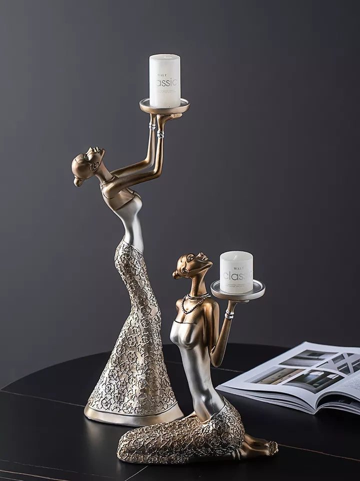 Candle Holders - Dancing Lady