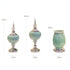 Luxury Ornament / Vases - Ice Crack Texture Ceramic Vases Metal Base Porcelain Vase Decoration