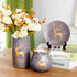 Ceramic 3PC Vases/ Jars set  With Ceramic Plate