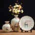 Ceramic 3PC Vases/ Jars set  With Ceramic Plate