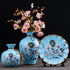 Ceramic 3PC Vases/ Jars set  With Ceramic Plate