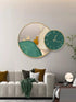 Clock Circle Crystal Porcelain Abstract Wall Hanging