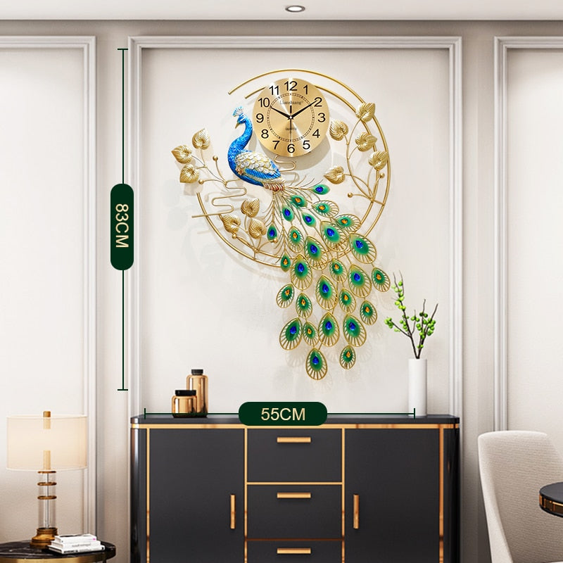 Peacock Clock  - Wall Clock Modern Design Stylish Wall Clock UnusualDecor