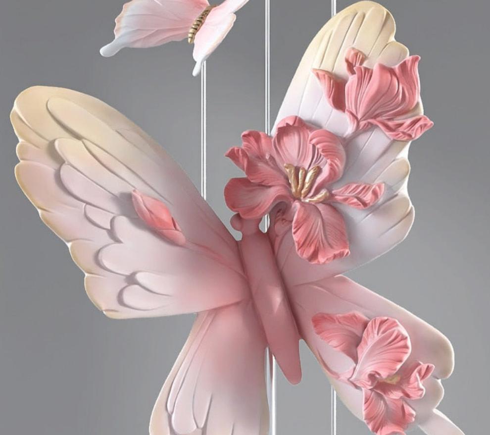 Floor Standing Large ornament - Butterfly Statue Large Floor Decoration