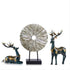 Standing Disk - Modern Luxury Resin Lucky Deer and Decorative Standing Disk Set