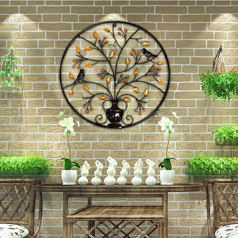 Metal Wall Art Decoration - Bird Tree