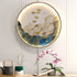 FINAL Single Circle Canvas / Crystal Porcelain / LED Wall Art Lamp Abstract Wall Hanging