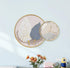 Clock Circle Crystal Porcelain Abstract Wall Hanging