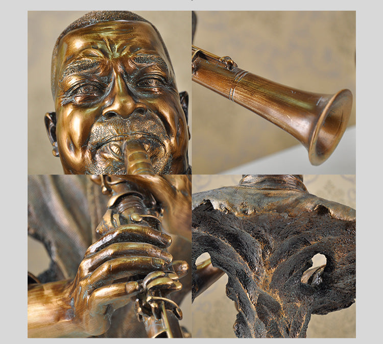 FINAL Music Band Saxophone Bust Statue