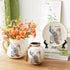 Ceramic 3PC Vases/ Jars set  With Ceramic Plate