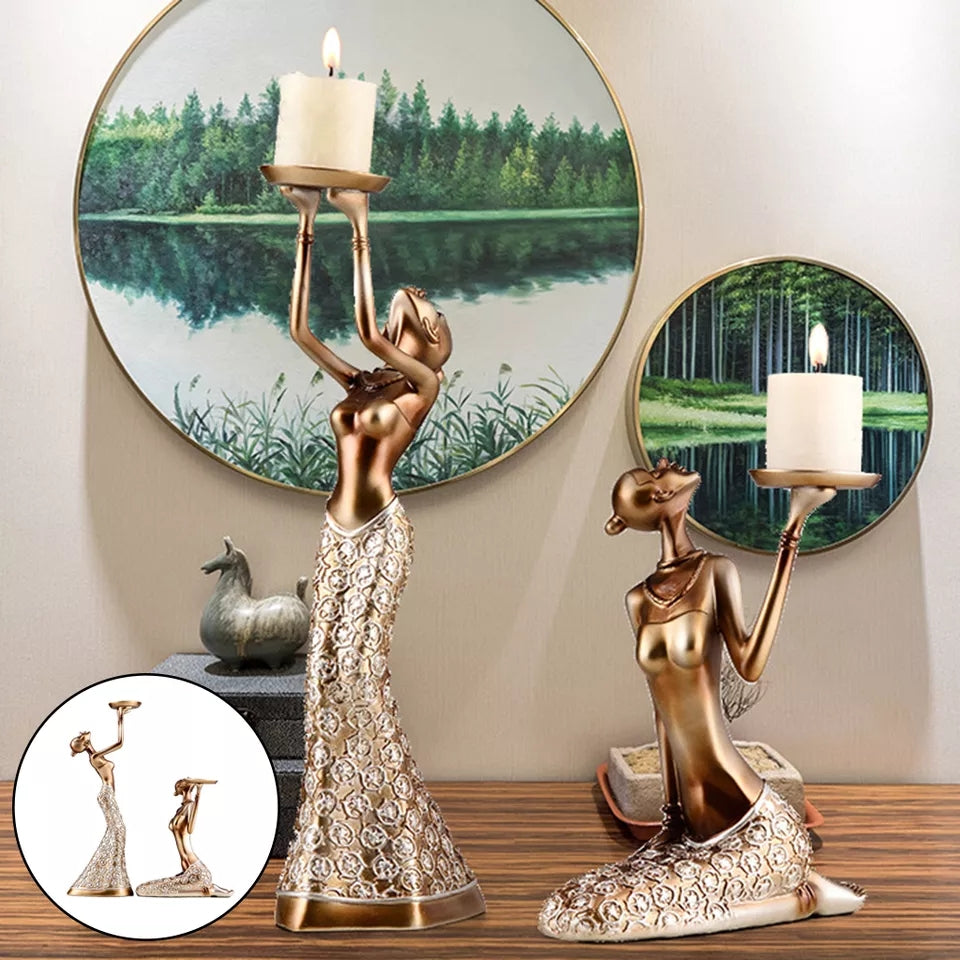 Candle Holders - Dancing Lady