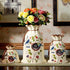 Ceramic 3PC Vases/ Jars set  With Ceramic Plate