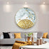 Single Circle Canvas / Crystal Porcelain / LED Wall Art Lamp Abstract Wall Hanging