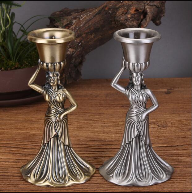 Candleholder -  Santa Maria Bronze and Silver