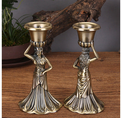 Candleholder -  Santa Maria Bronze and Silver