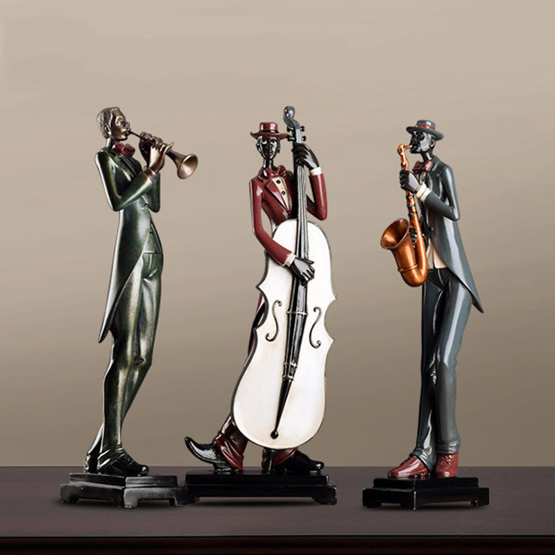 FINAL Music Band African figure sculpture decoration