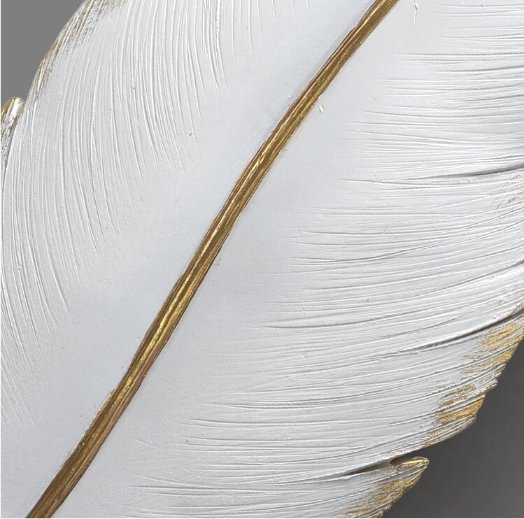 Resin Wall Art - Luxury Feather Resin Wall Decoration