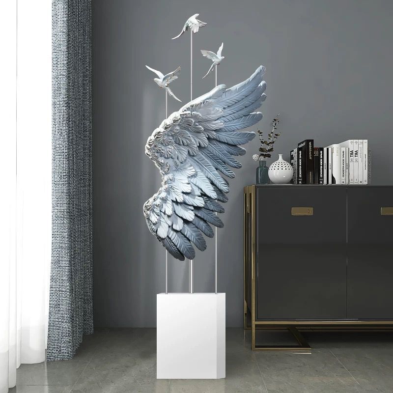 Floor Standing Large Ornaments -  Angle Wings