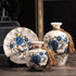 Ceramic 3PC Vases/ Jars set  With Ceramic Plate