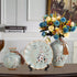 Ceramic 3PC Vases/ Jars set  With Ceramic Plate