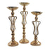 Candle Holders - Gold Candle Holders Flowers Vase Decoration