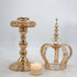 Candleholder - Gold Crown Shape