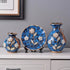 Ceramic 3PC Vases/ Jars set  With Ceramic Plate