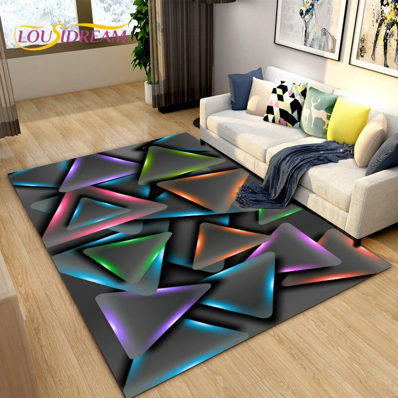 Living Room Designer Carpets - Blue Abstract designs