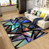 Living Room Designer Carpets - Blue Abstract designs