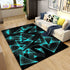 Living Room Designer Carpets - Blue Abstract designs