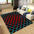 Living Room Designer Carpets - Red and Black