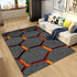 Living Room Designer Carpets - Red and Black