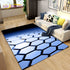 Living Room Designer Carpets - Blue Abstract designs