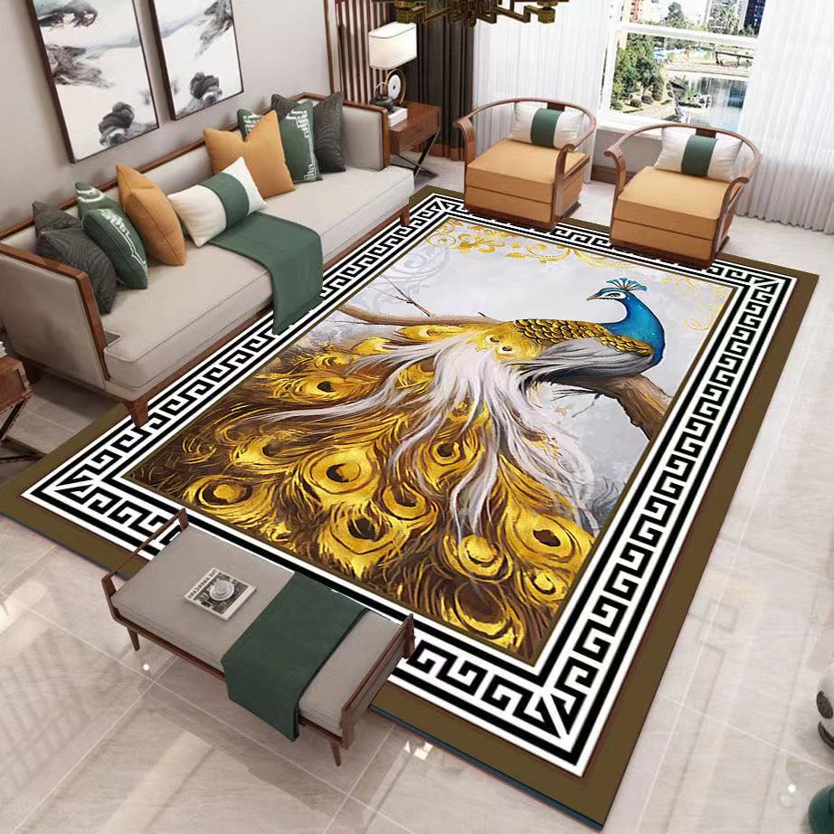 Living Room Designer Carpets - Peacock