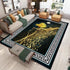 Living Room Designer Carpets - Gold and Deer