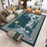 Living Room Designer Carpets - Blue Flower