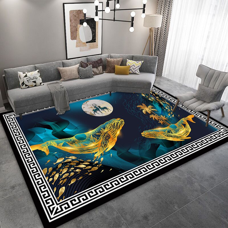 Living Room Designer Carpets - Fish