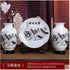 Ceramic Plate / Chinese Pot - Porcelain White Three Piece Vase Decoration Modern Chinese Style